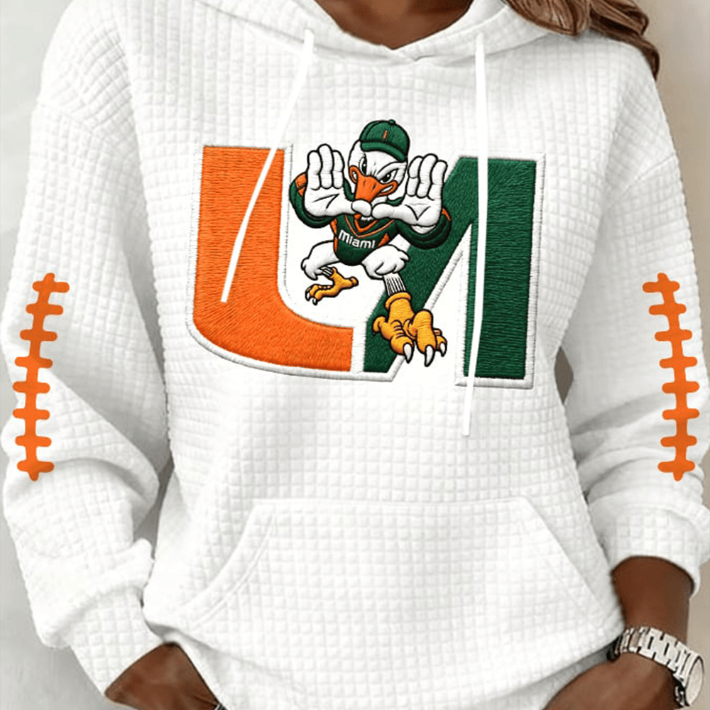 Miami Hurricanes Football Hoodie Miami Hurricanes Clothing Best Gift For Football Lovers