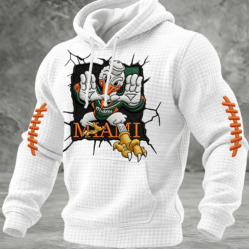 Miami Hurricanes Football Hoodie University Of Miami Apparel Brother Gift Ideas