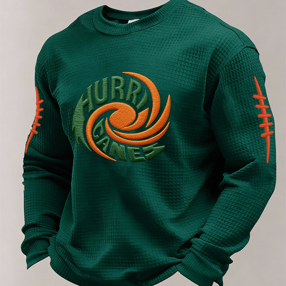 Miami Hurricanes Football Long Sleeve Shirt Game Day Football Apparel Gift For Him
