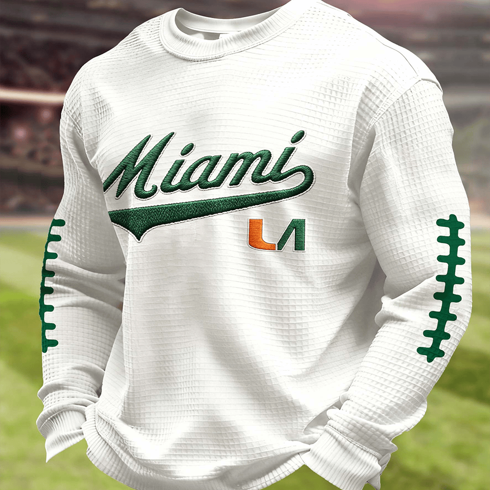 Miami Hurricanes Game Day Long Sleeve Shirt Football Apparel Fan Gift Ideas
