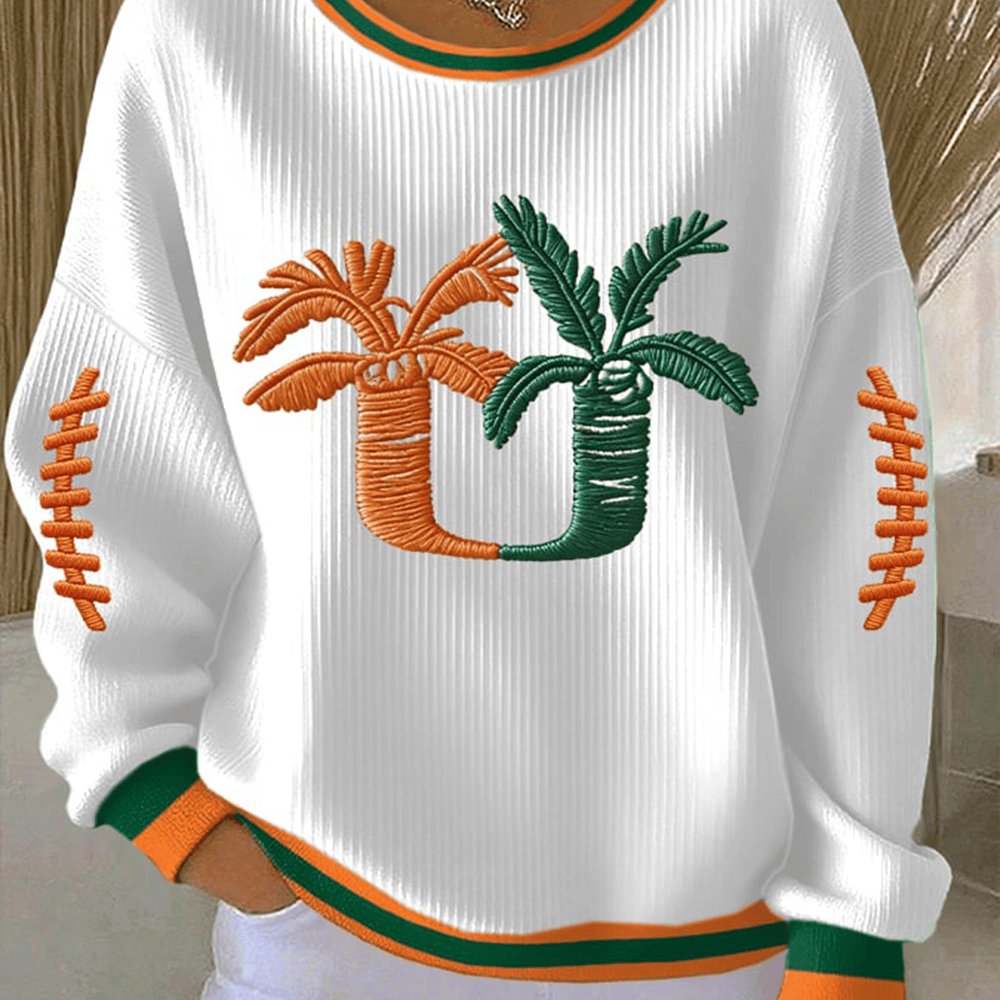 Miami Hurricanes Sweatshirt Miami Palm Tree Miami Hurricanes Apparel Present Ideas