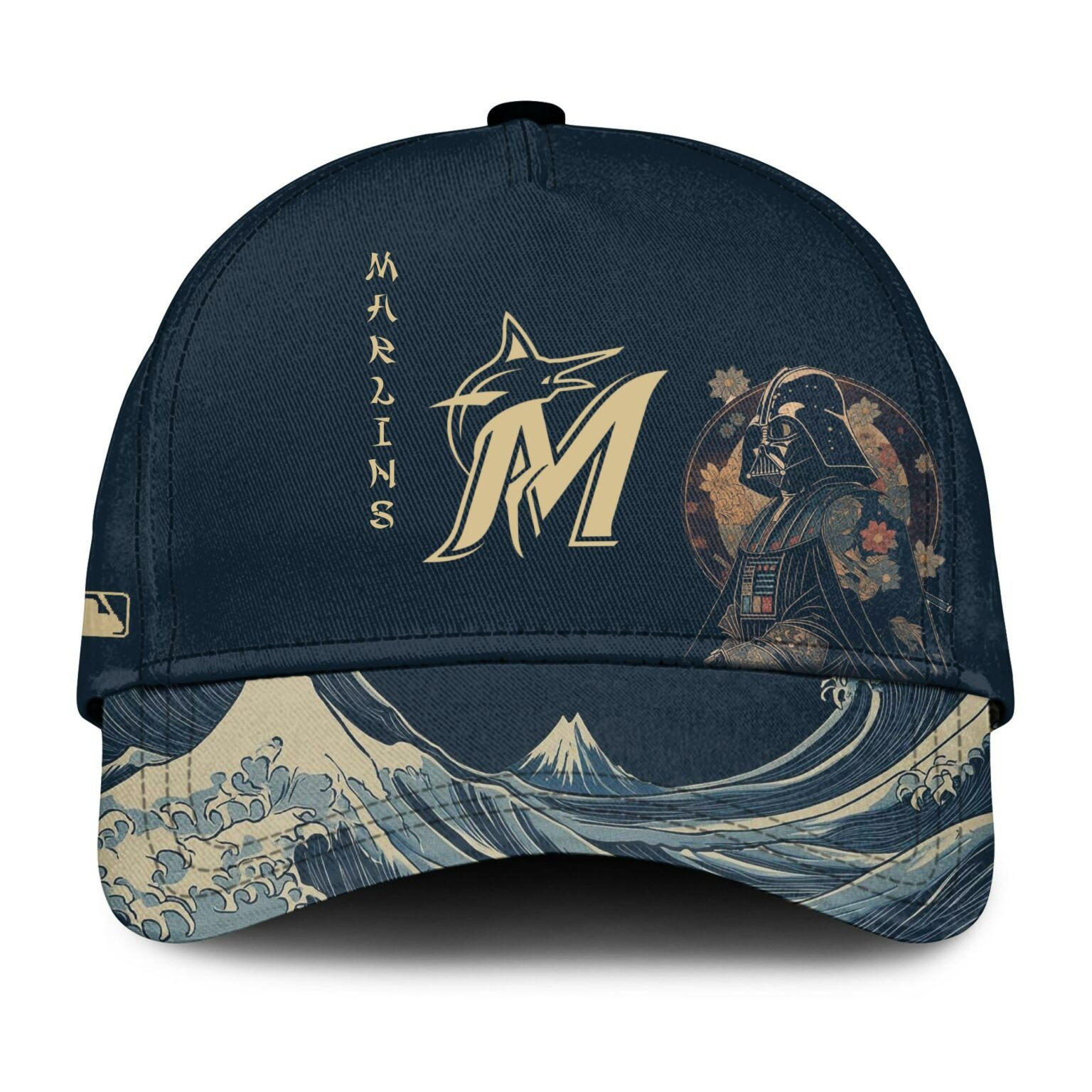 Miami Marlins Darth Vader MLB Baseball Hat Japanese Wave 2025 Gift For Marlins Fans