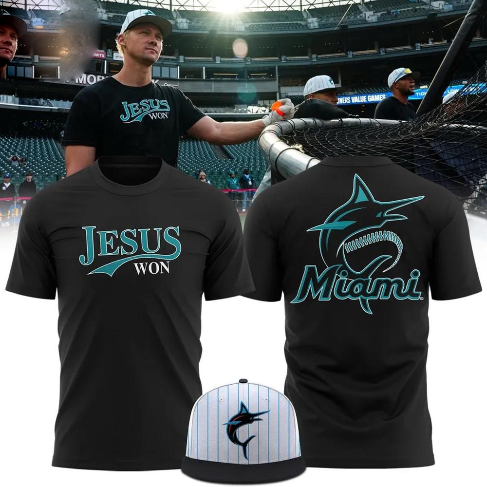 Miami Marlins Jesus Won Limited Edition T-Shirt Basketball Fan Gift Ideas