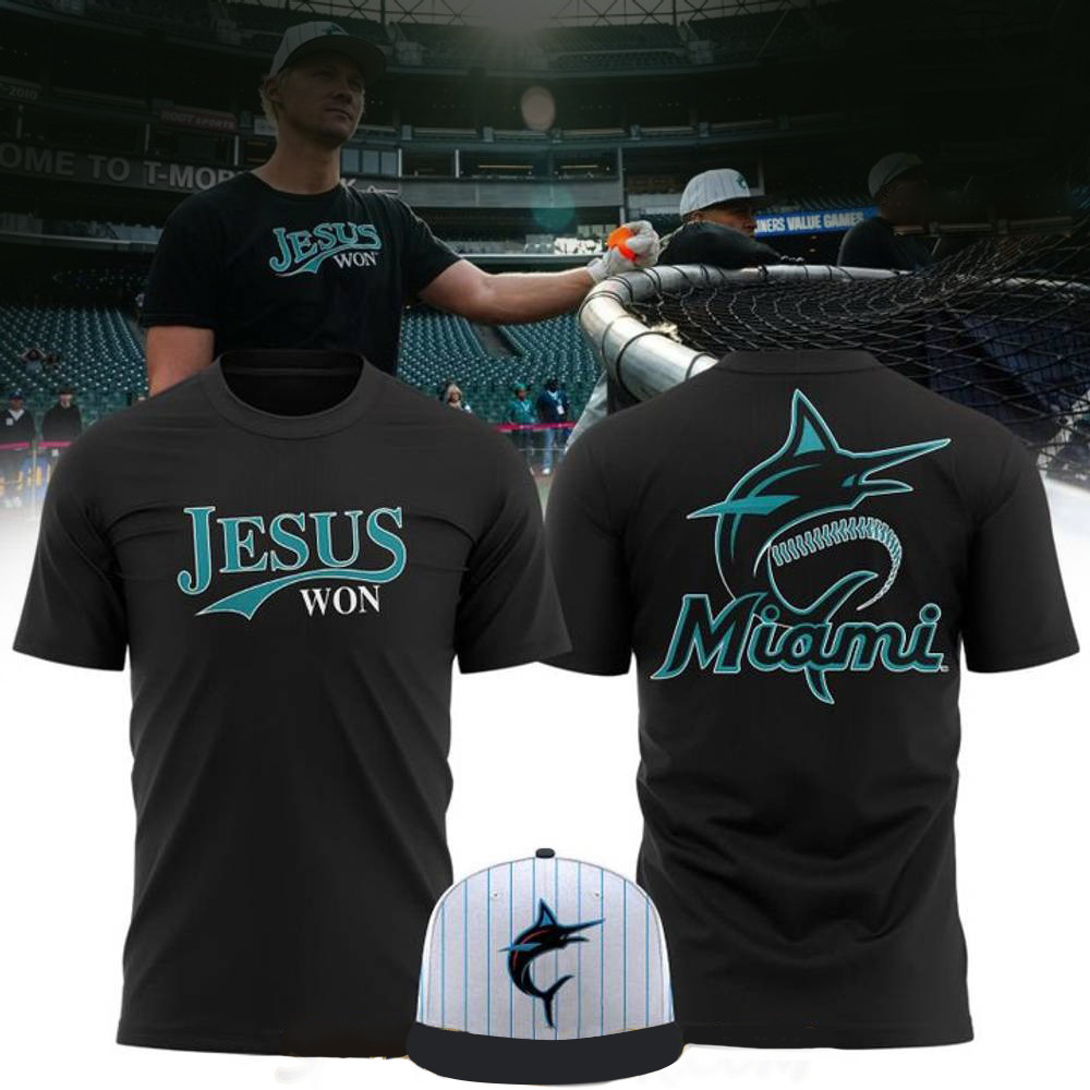 Miami Marlins Jesus Won Lmited T-Shirt Great Gifts For Fans Lovers