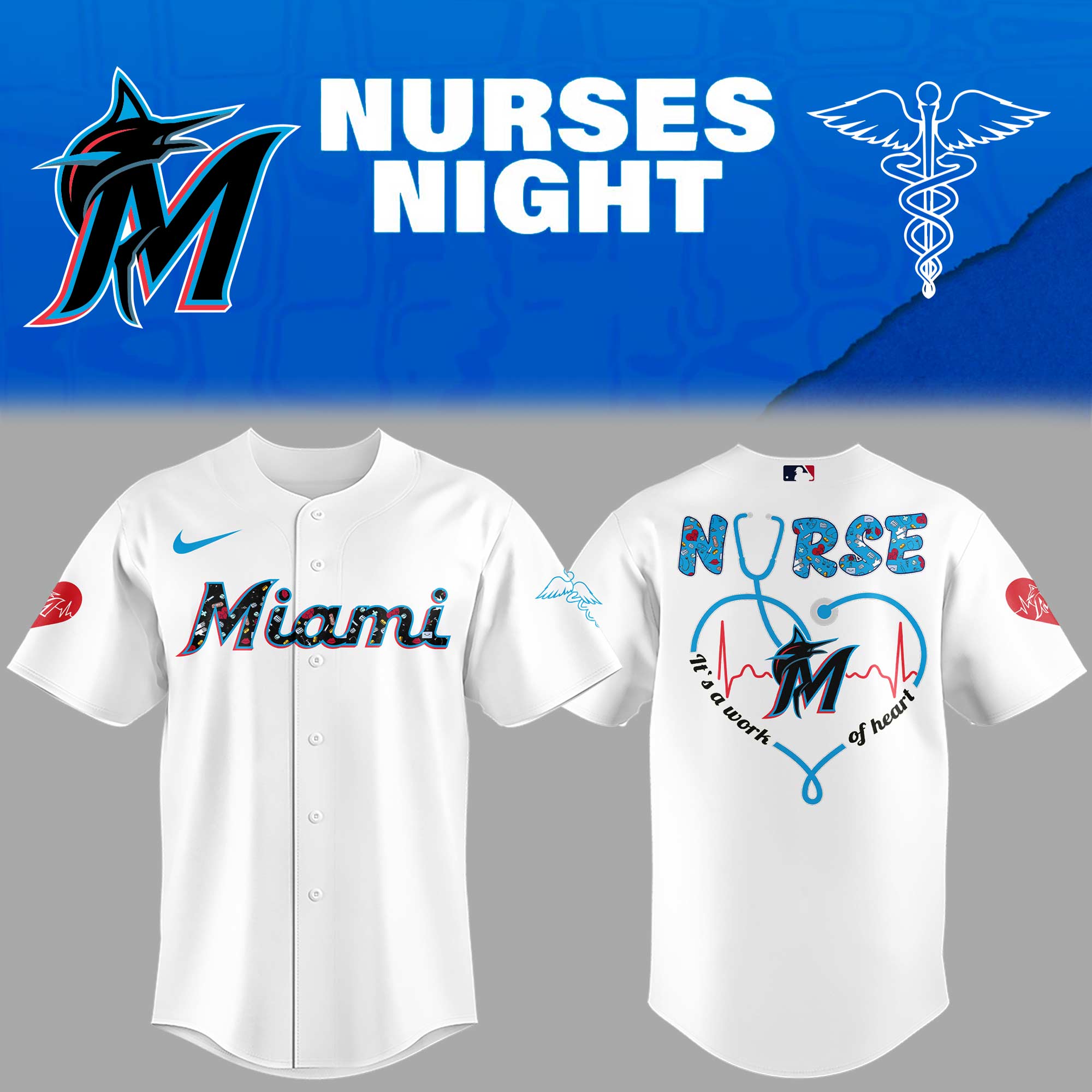 Miami Nurses Night Jersey Baseball Coach Gift Ideas