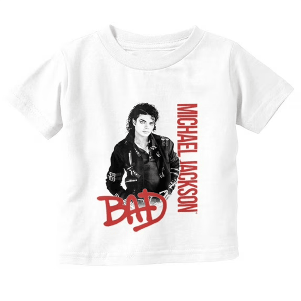 Michael Jackson Bad Music Album Cover T-Shirt Michael Jackson Clothes Good Gift For Music Fans