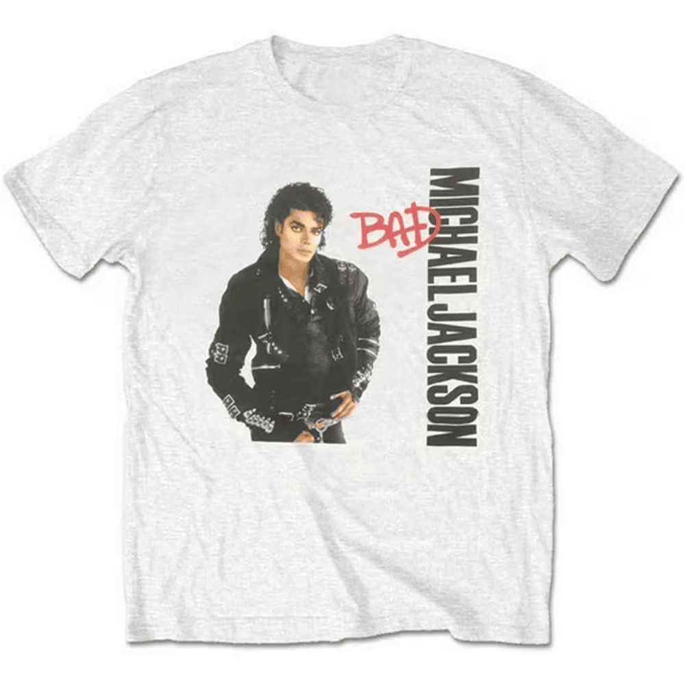 Michael Jackson Bad Tour T-Shirt King Of Pop Clothes 90s Music Lover Gift For Father