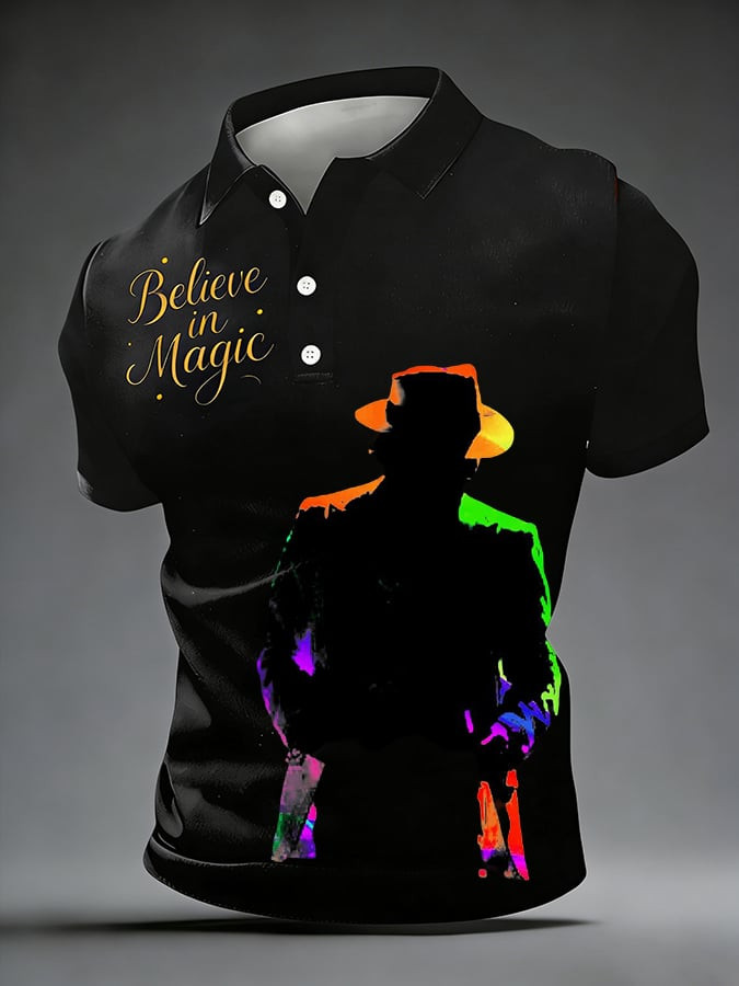 Michael Jackson Believe In Magic Polo Shirt Michael Jackson Clothes Birthday Gift For Boyfriend