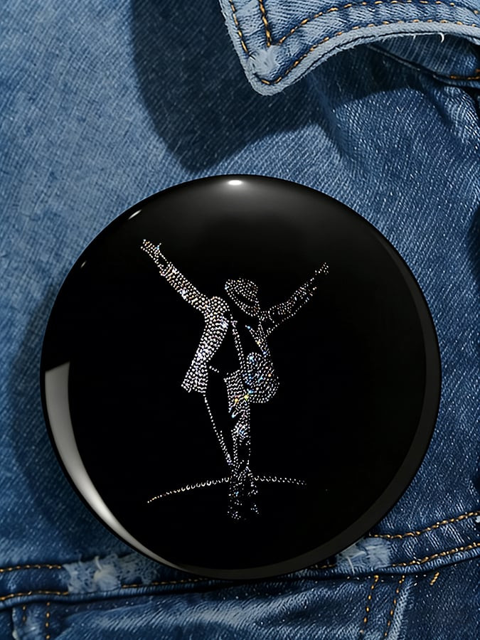 Michael Jackson Commemorative Button King Of The Pop Pin Best Gift For Him