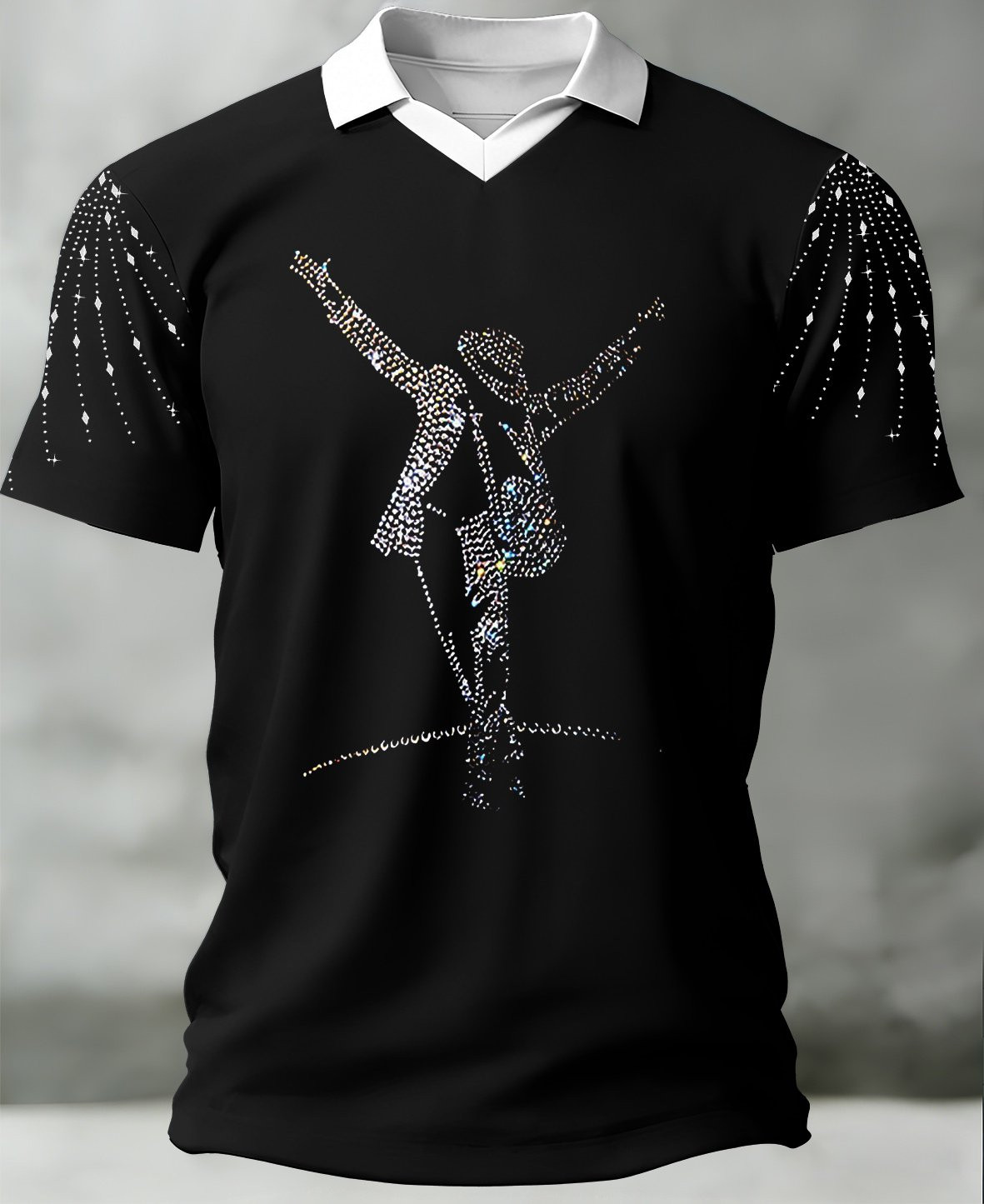 Michael Jackson Dancing Pose V-Neck Shirt Michael Jackson Clothing Line Cool Gift For Boyfriend