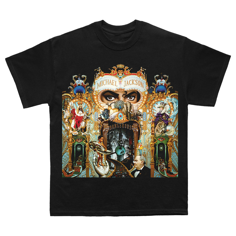Michael Jackson Dangerous Album T-Shirt King Of Pop Vintage 90s Style Graphic Tee