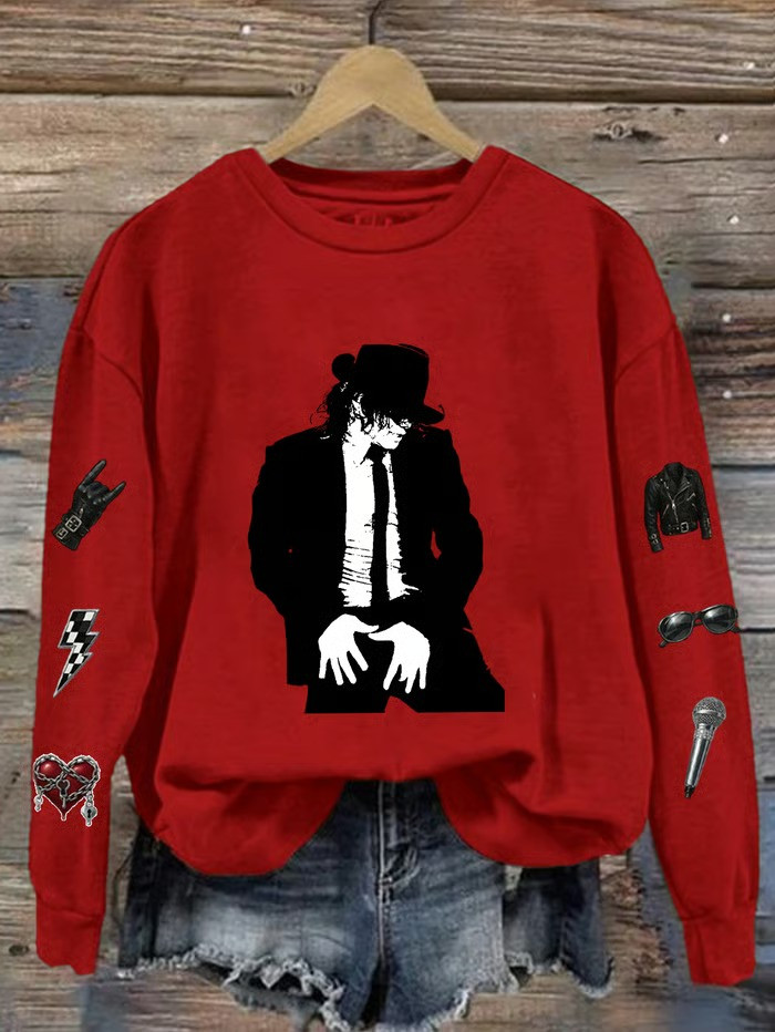 Michael Jackson Dangerous Era Icons Sweatshirt King Of Pop Silhouette Legend Best Gift For Fans