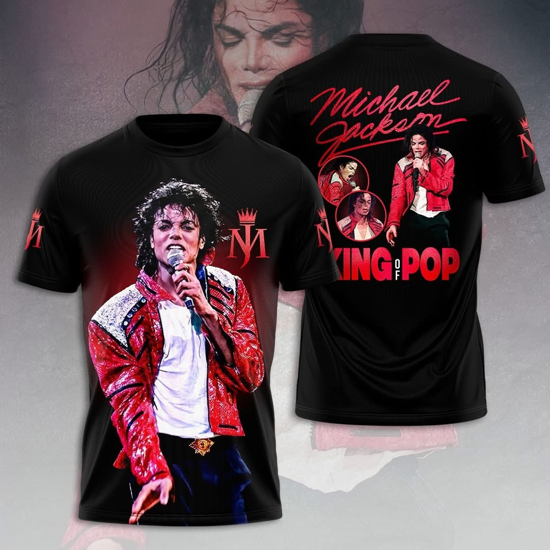 Michael Jackson King Of Pop T-Shirt Cool Gifts For Michael Jackson Lovers Fans