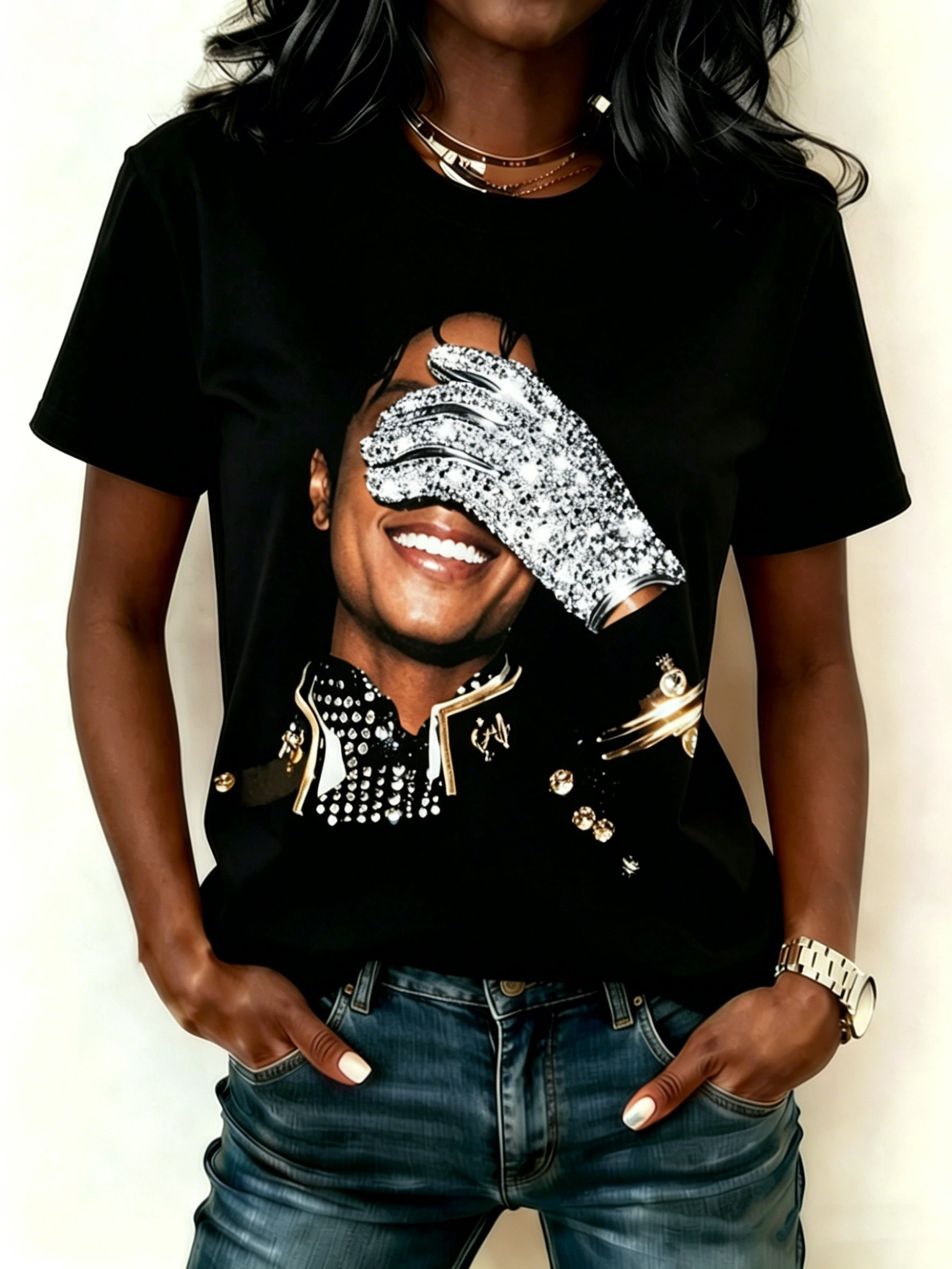 Michael Jackson King Of Pop T-Shirt Michael Jackson Clothes Music Lover Gift For Wife