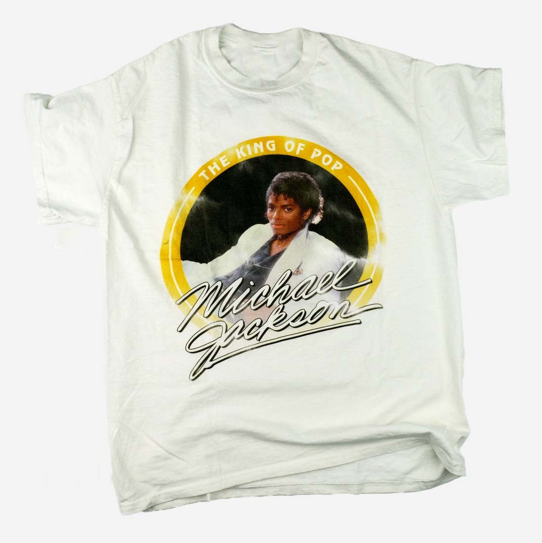 Michael Jackson King Of Pop Thriller Signature T-Shirt Michael Jackson Clothes Music Lover Gift