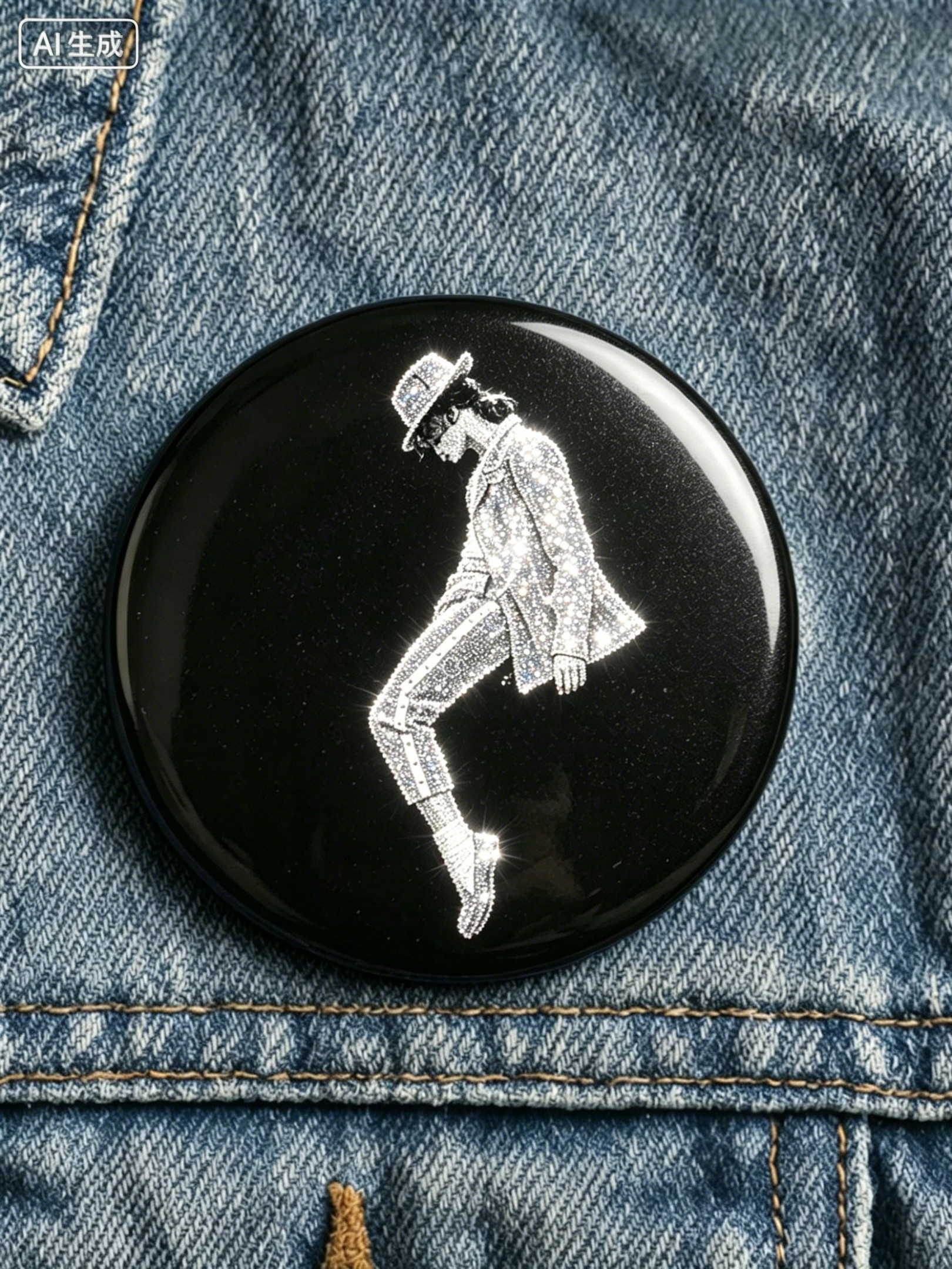 Michael Jackson King Of The Pop Button Michael Jackson Pin Great Gift For Music Lovers