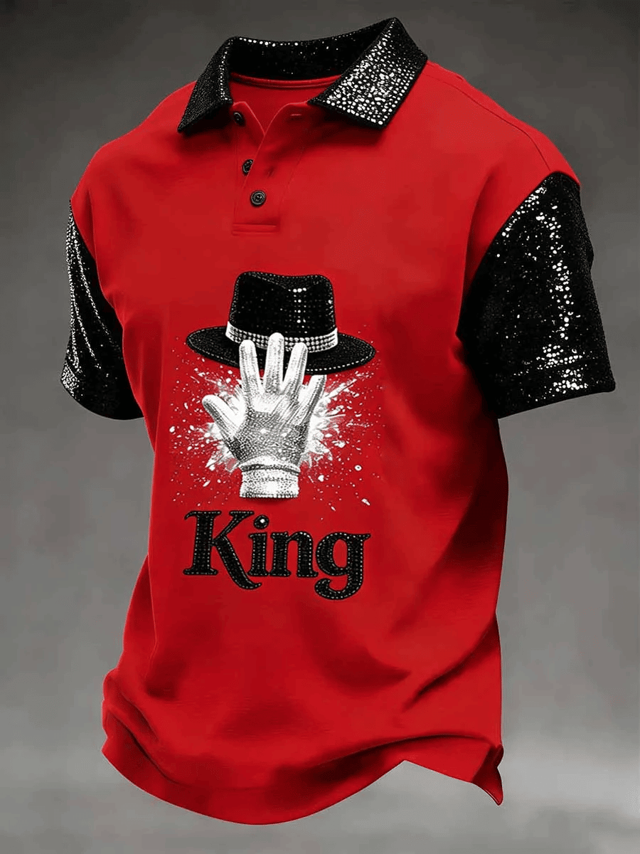 Michael Jackson King Of The Pop Polo Shirt Michael Jackson Clothes Best Gift For Brothers
