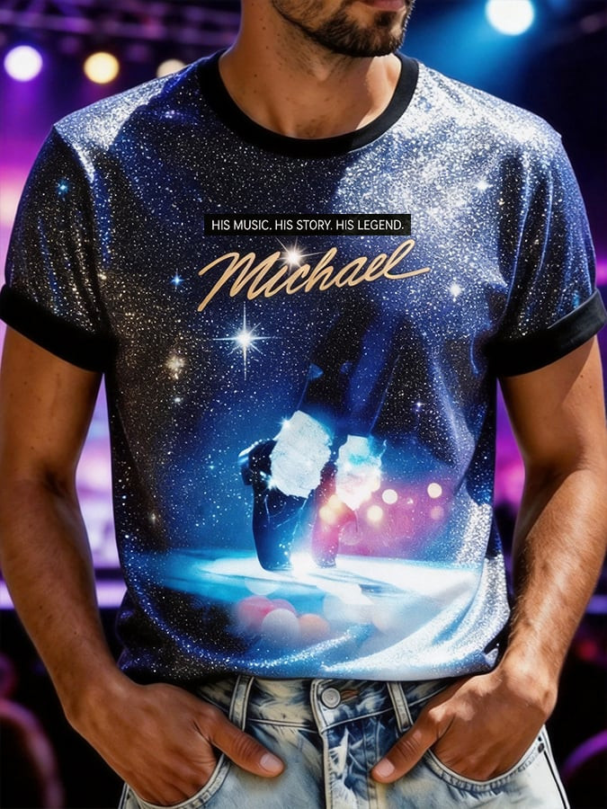 Michael Jackson King Of The Pop T-Shirt His Music His Story His Legend Shirt Gift For Fans