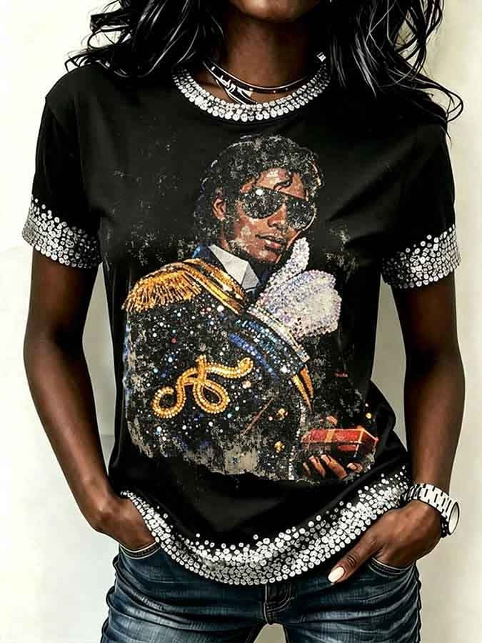 Michael Jackson King Of The Vintage T-Shirt Michael Jackson Clothes Great Gift For 90s Music Lovers