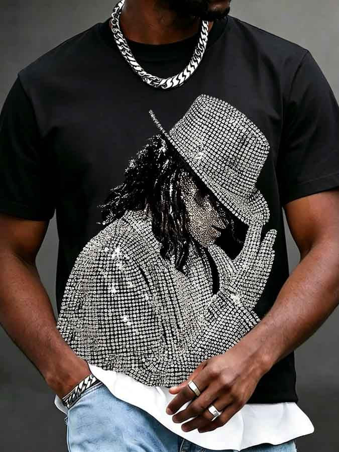 Michael Jackson Merch Commemorative King Of Music T-Shirt Michael Jackson Clothes Gift For Him