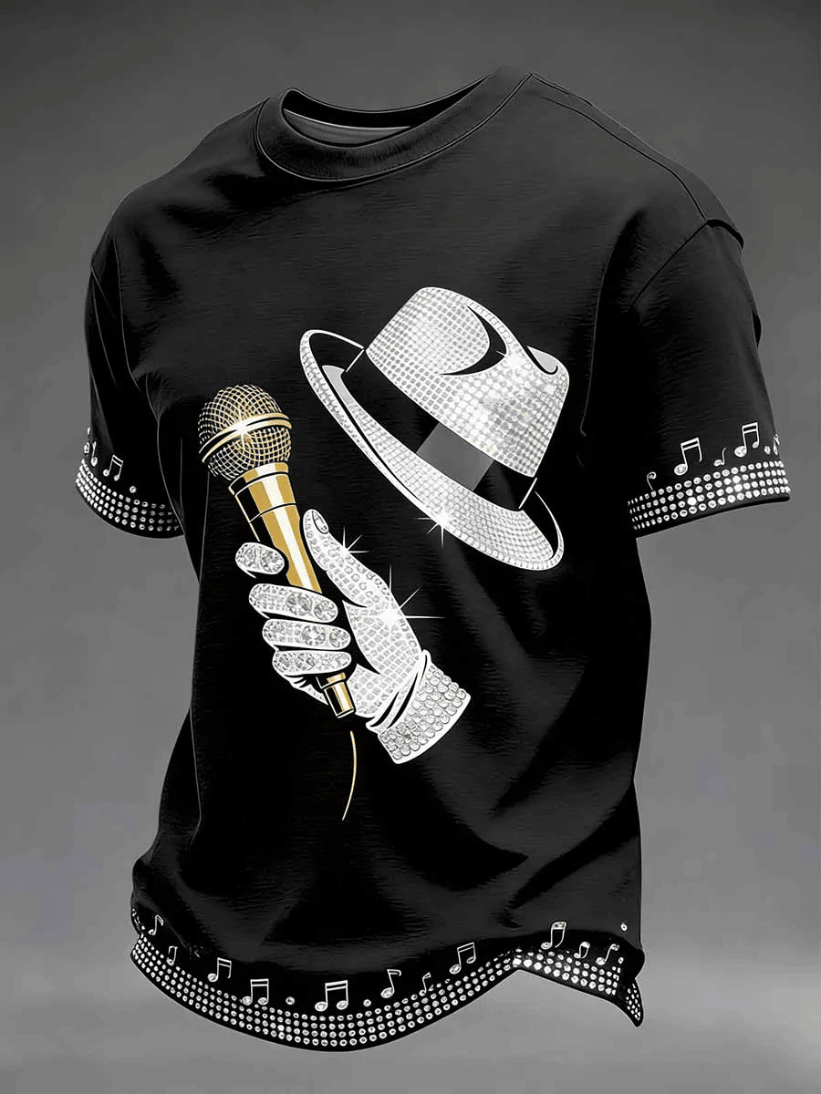 Michael Jackson Merch Commemorative King Of Pop Printed T-Shirt Michael Jackson Lover Gift Idea