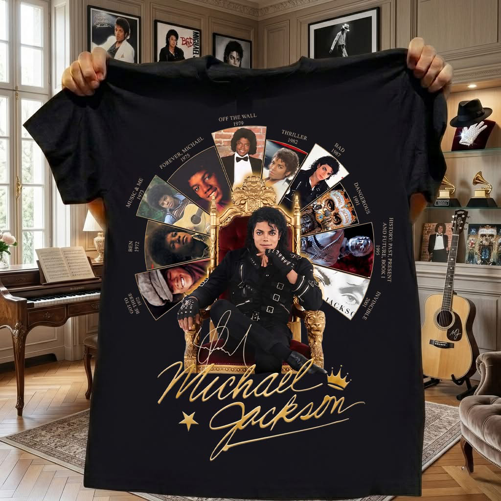 Michael Jackson Merch Michael Jackson King Of Pop T-Shirt Gift Ideas For Him