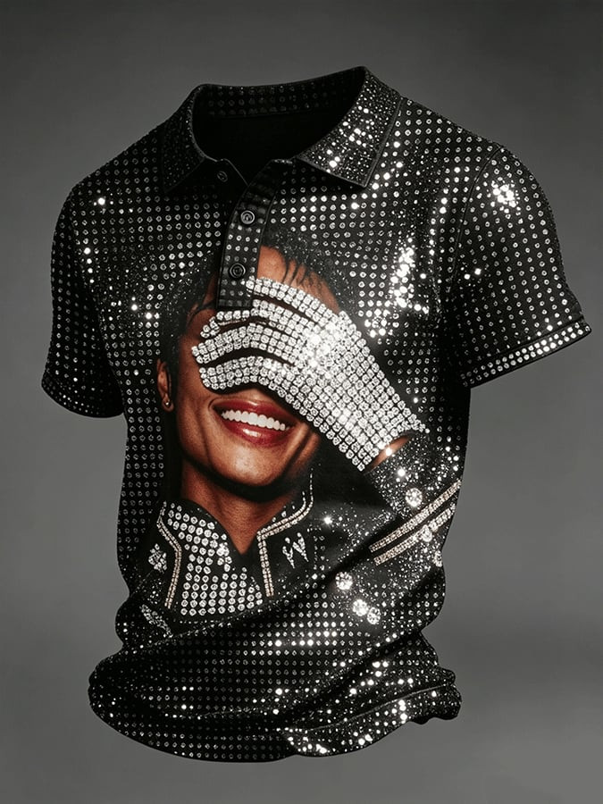Michael Jackson Merch White Glove Polo Shirt King Of The Pop Shirt Great Gift For Fans