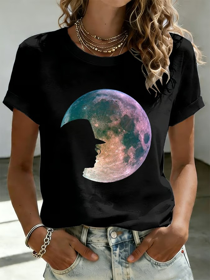Michael Jackson Moonlight Silhouette T-Shirt King Of Pop Music Legend Tribute Fan Best Gift Fans