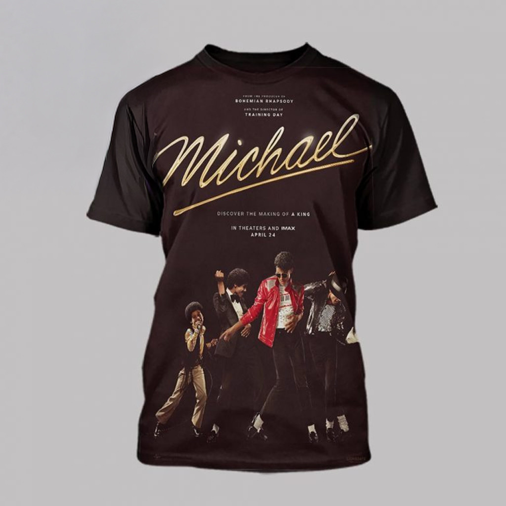 Michael Jackson Movie Discovery Making Of A King April 24th 2026 T-Shirt Bests Gifts For Fans Michael Jackson Movie Discovery Making Of A King April 24th 2026 T-Shirt Bests Gifts For Fans