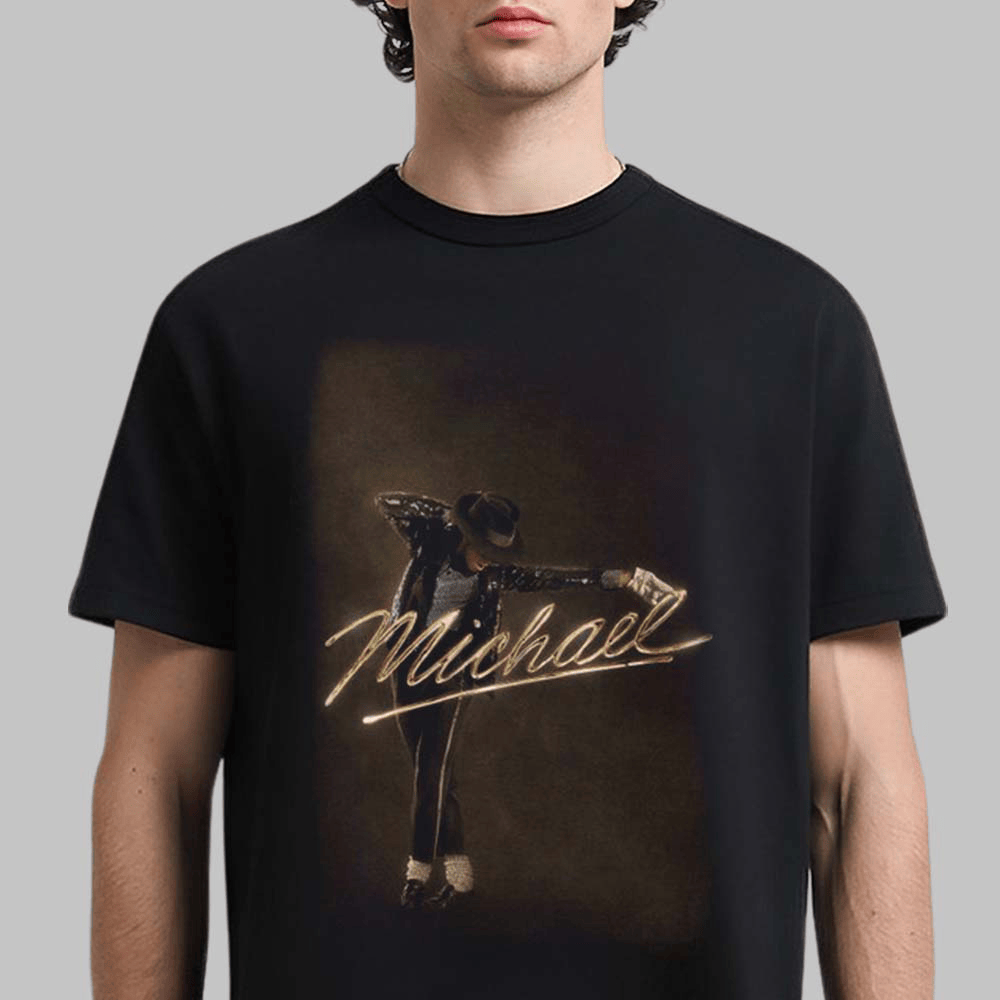 Michael Jackson Movie Theater Graphic T-Shirt King Of Pop Vintage 90s Style Graphic Tee Fans Gift