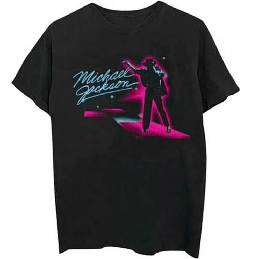 Michael Jackson Neon T-Shirt King Of The Pop Tee Michael Jackson Lover Present