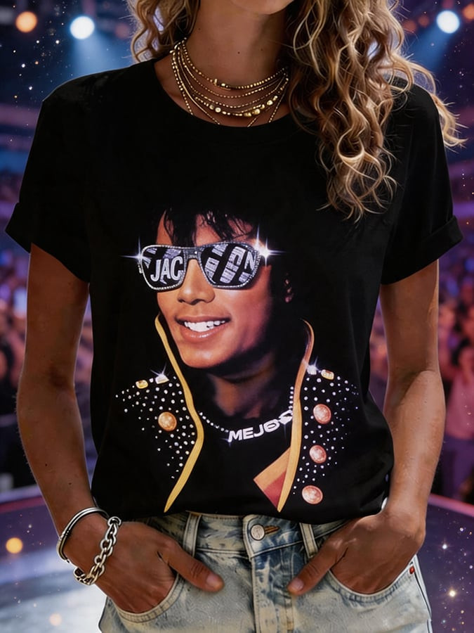 Michael Jackson Super Star T-Shirt Michael Jackson Clothing Line Cool Gift For Music Lovers
