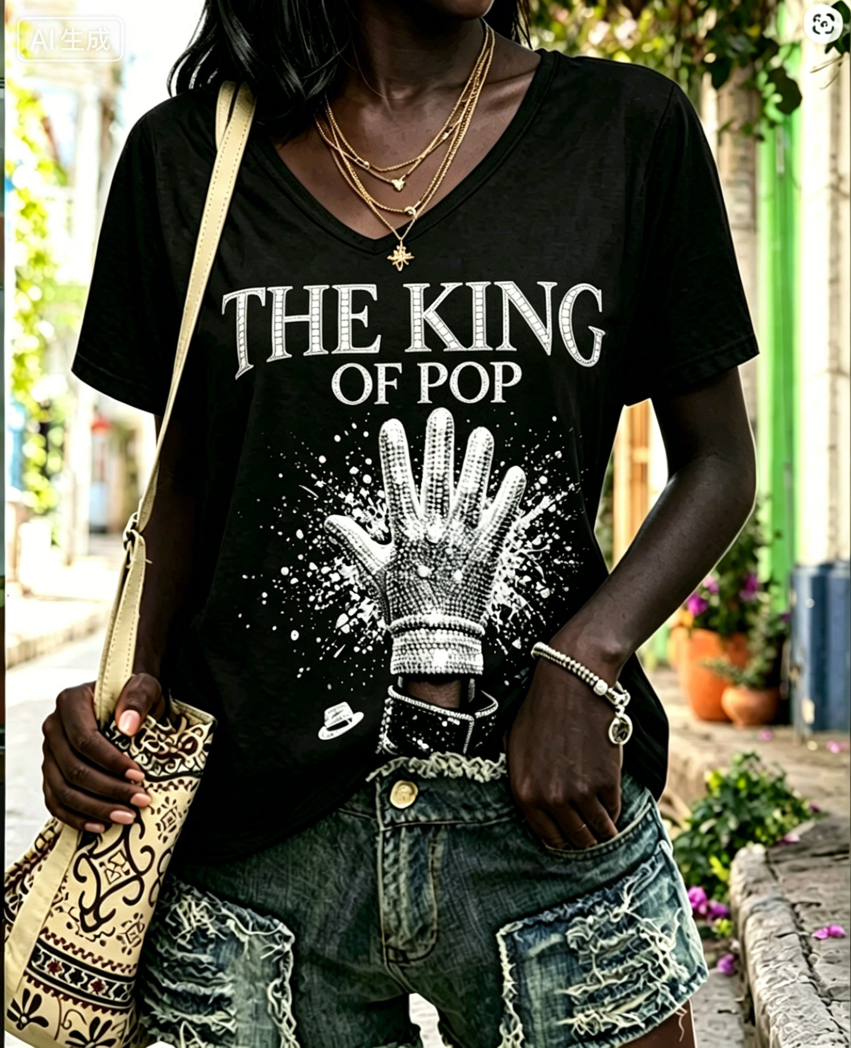 Michael Jackson The King Of Pop V-Neck Shirt Michael Jackson Merch Music Lover Present