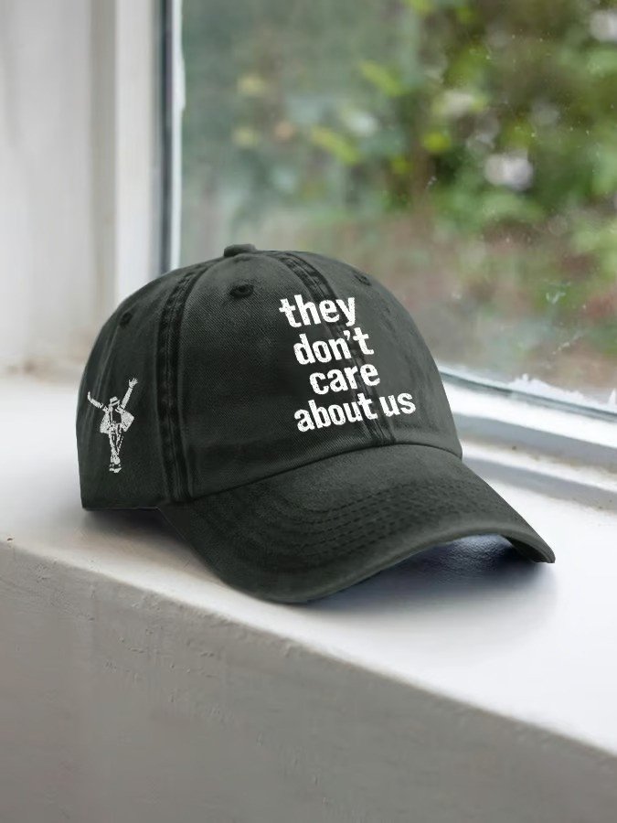 Michael Jackson They Dont Care About Us Baseball Hat King Of Pop Tribute Fan Gear Best Gift Fans
