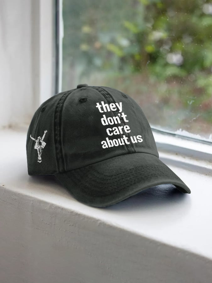 Michael Jackson They Don't Care About Us Hat King Of Pop Baseball Cap