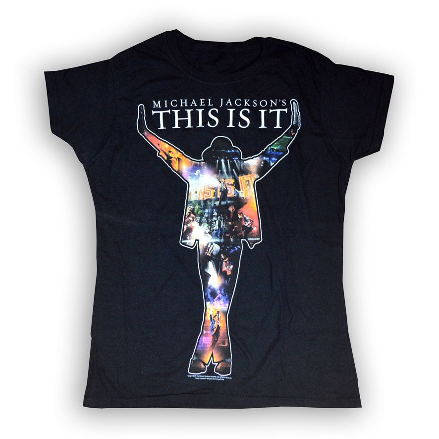 Michael Jackson This Is It Coloured Logo T-Shirt Michael Jackson King Of Pop Merch Music Fans Gift