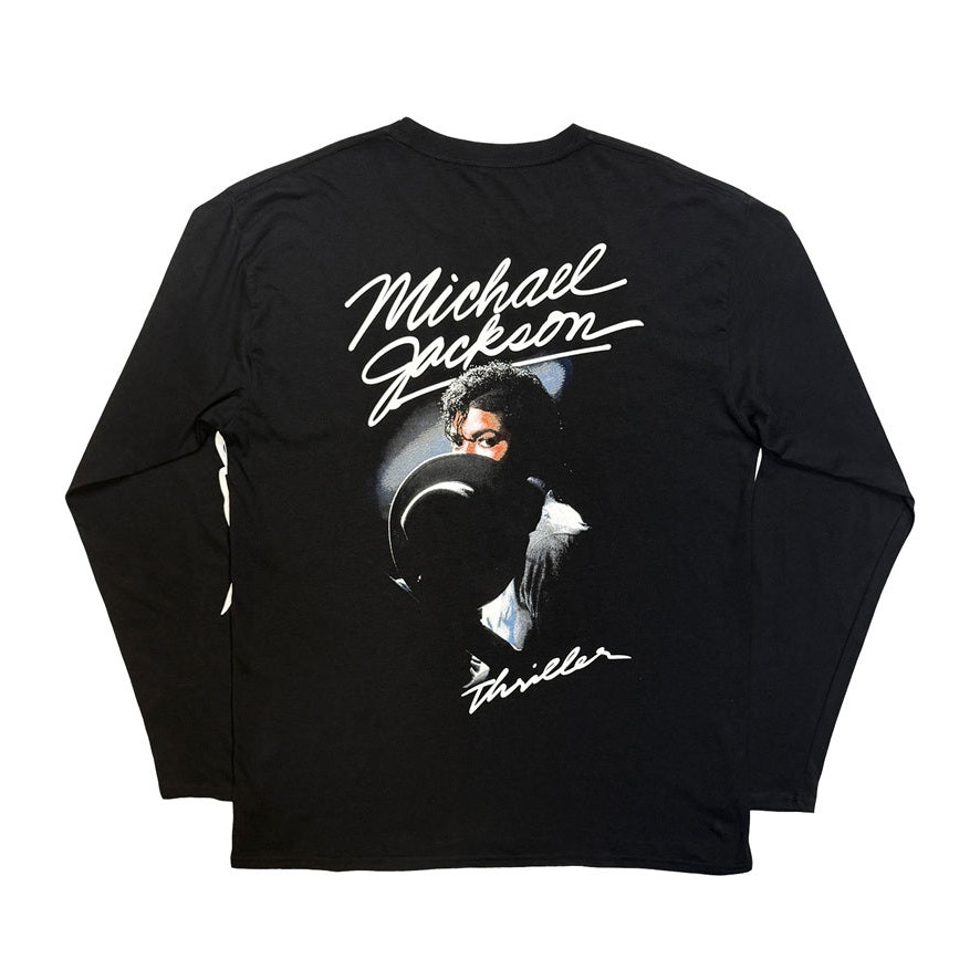 Michael Jackson Thriller Hat Poses Signature Long Sleeve Shirt Michael Jackson Apparel