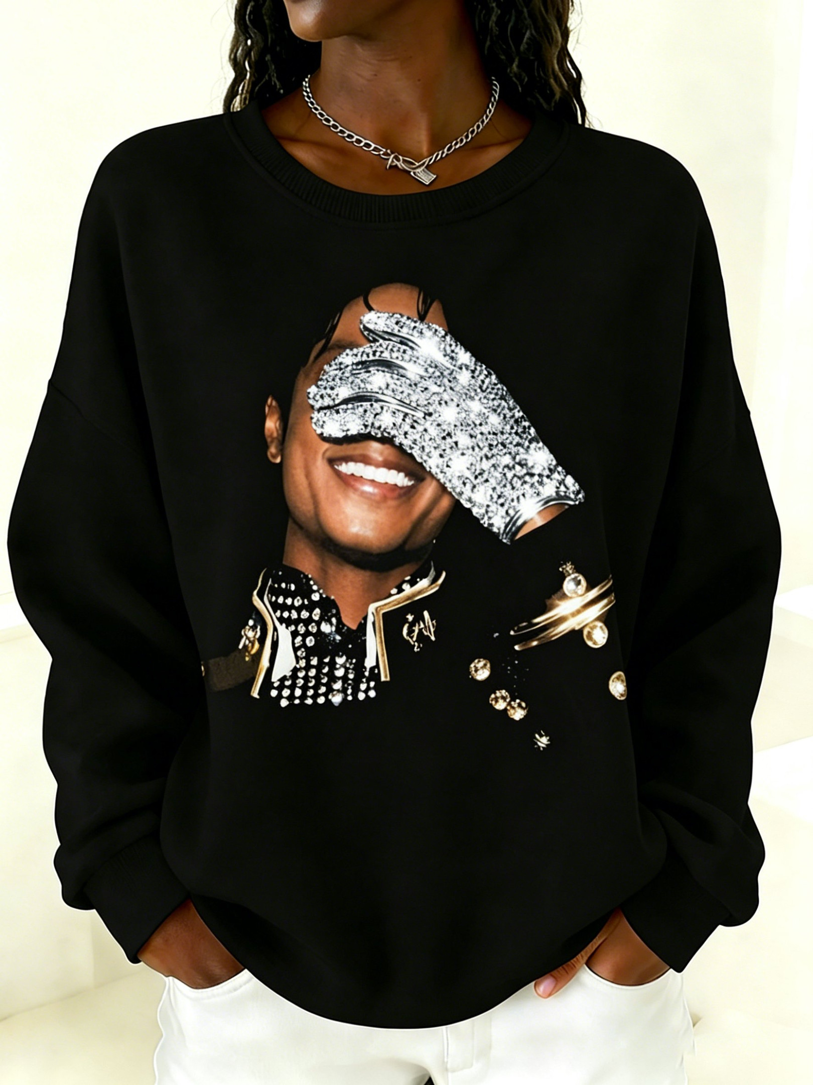 Michael Jackson White Glove Sweatshirt King Of The Pop Merch Michael Jackson Fans Gift