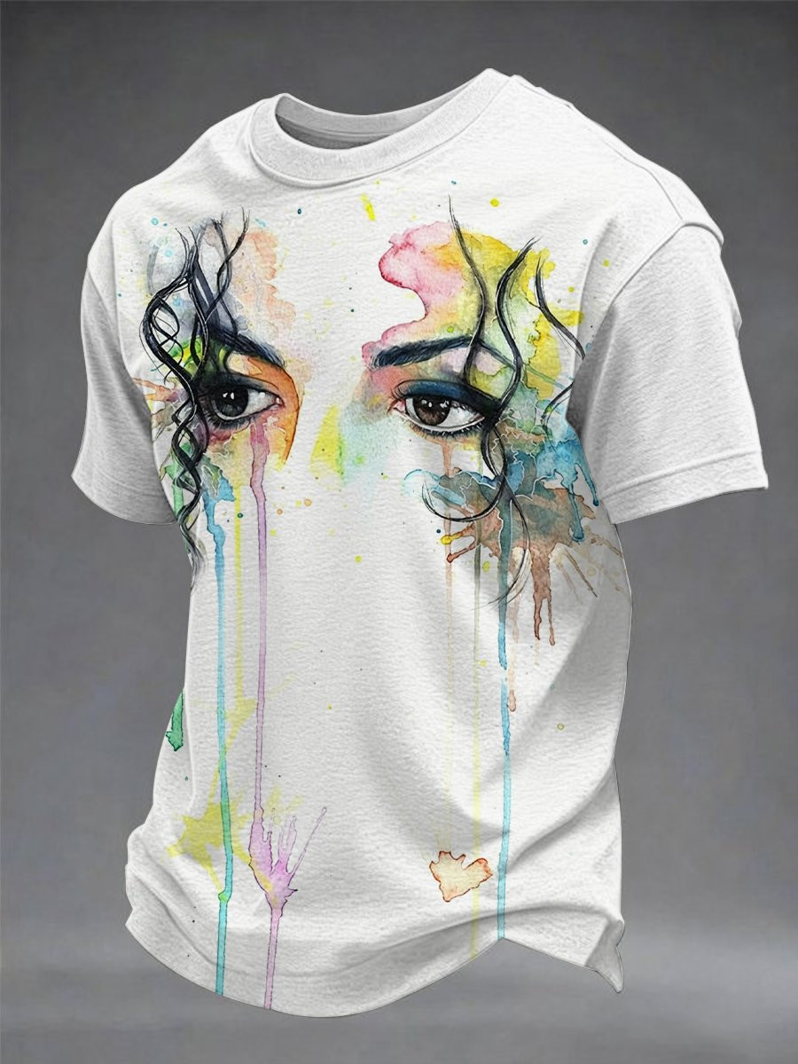 Michael Jackson's Eyes Art T-Shirt Michael Jackson Clothes Present For King Of Pop Fans
