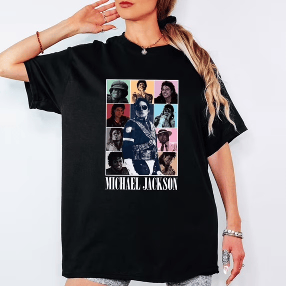Michael King Of Pop Music Graphic T-Shirt Michael Jackson Clothes Music Lover Gift For Wife