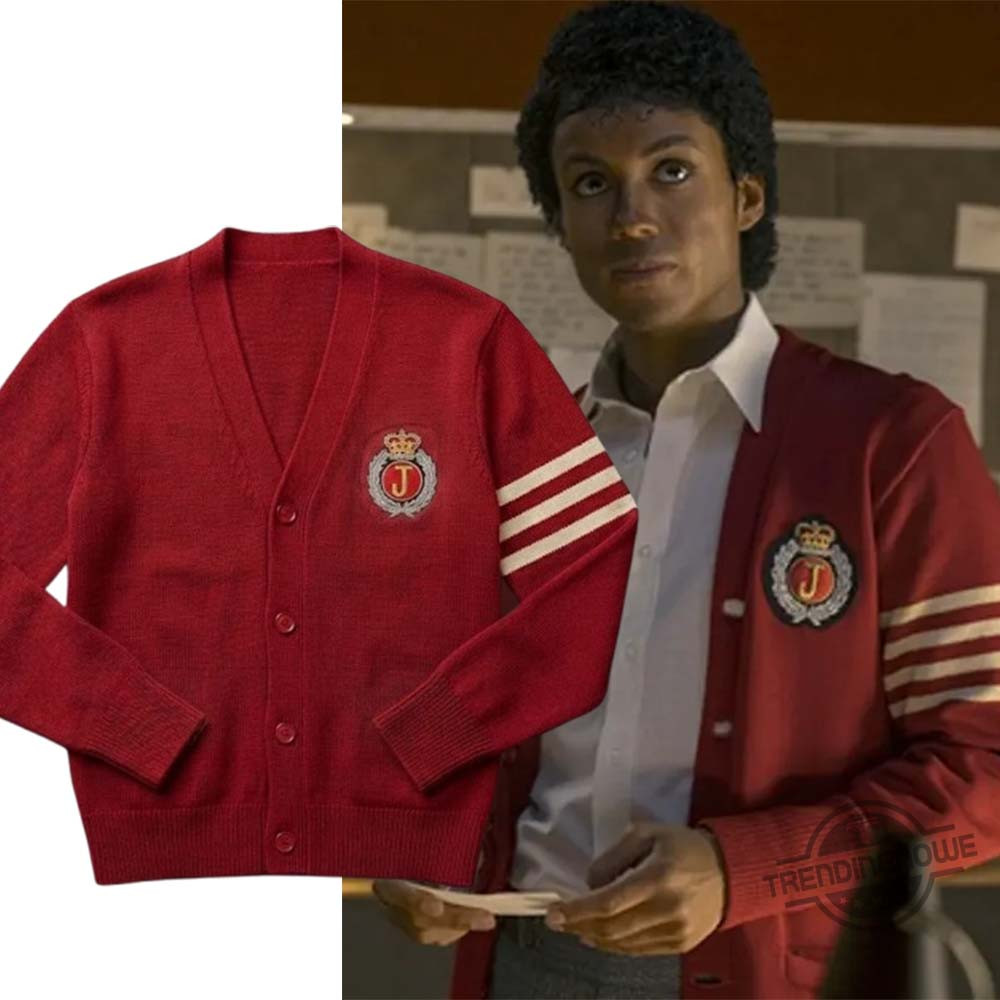 Michael Movie 2026 Michael Jaafar Jackson Cardigan King Of Pop Merch MJ Fan Gift