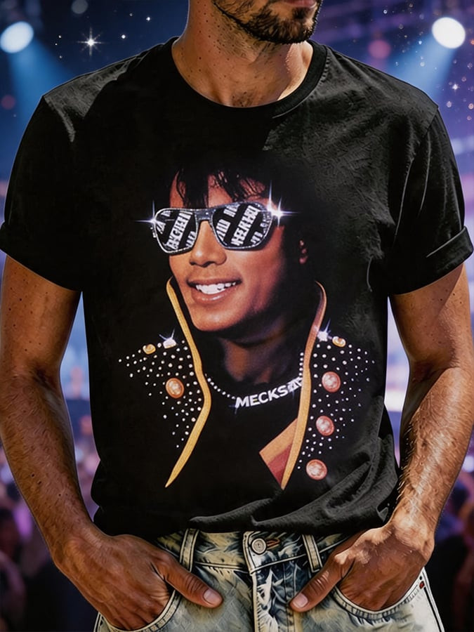Michael Superstar Portrait T-Shirt Michael Jackson Clothes Music Lover Gift Idea