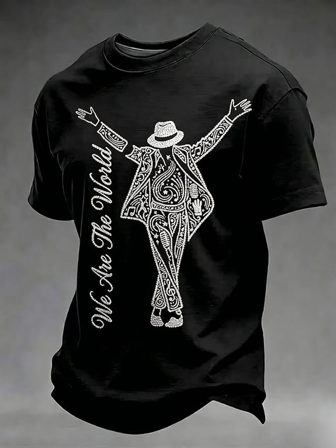 Micheal Jackson King Pop The Pop T-Shirt We Are The World Clothes Best Gift For Micheal Jackson Fans