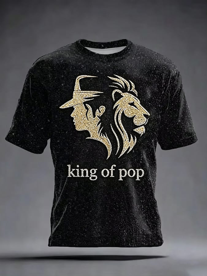 Micheal Jackson Merch Pop Music Inspired Lion T-Shirt Micheal Jackson Clothes Music Lover Gift