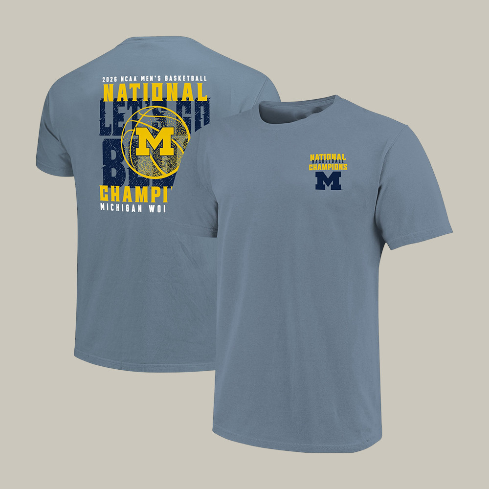 Michigan 2026 National Championship T-Shirt Go Blue Shirt Gift For Basketball Lovers