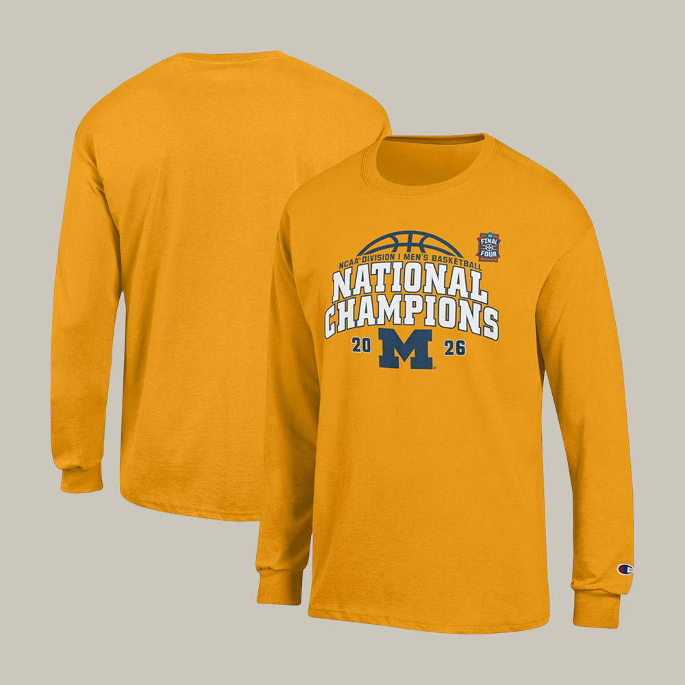 Michigan Basketball Championship Long Sleeve Shirt Champions Team Clothes Gift For Sports Lovers