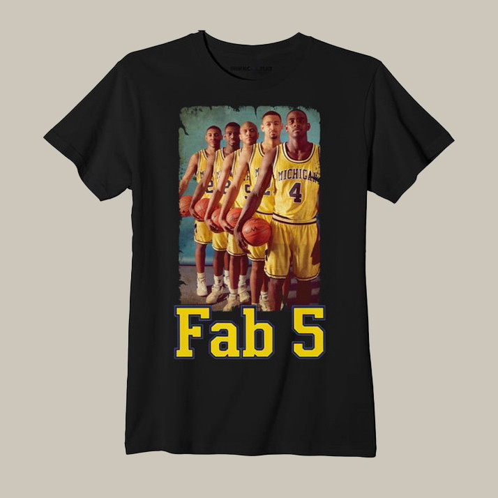 Michigan Basketball Fab Five T-Shirt March Madness Final Four Shirt Mother's Day Gift