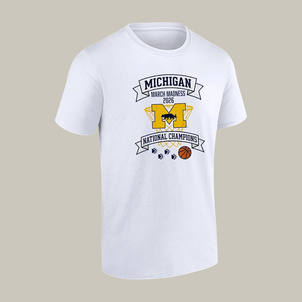 Michigan Basketball T-Shirt 2026 National Champions Clothing Gift For College Fans