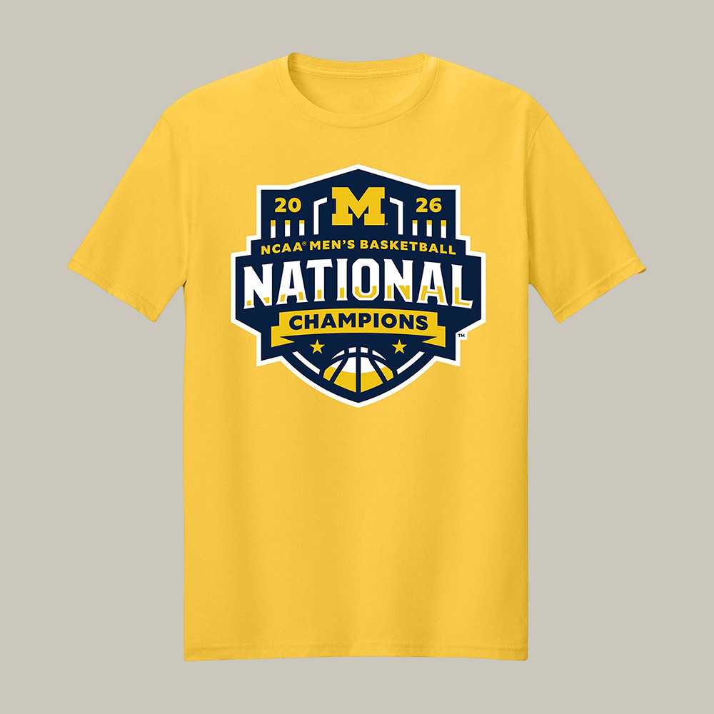 Michigan Basketball T-Shirt 2026 National Champions Clothing Gift For College Sports Fans