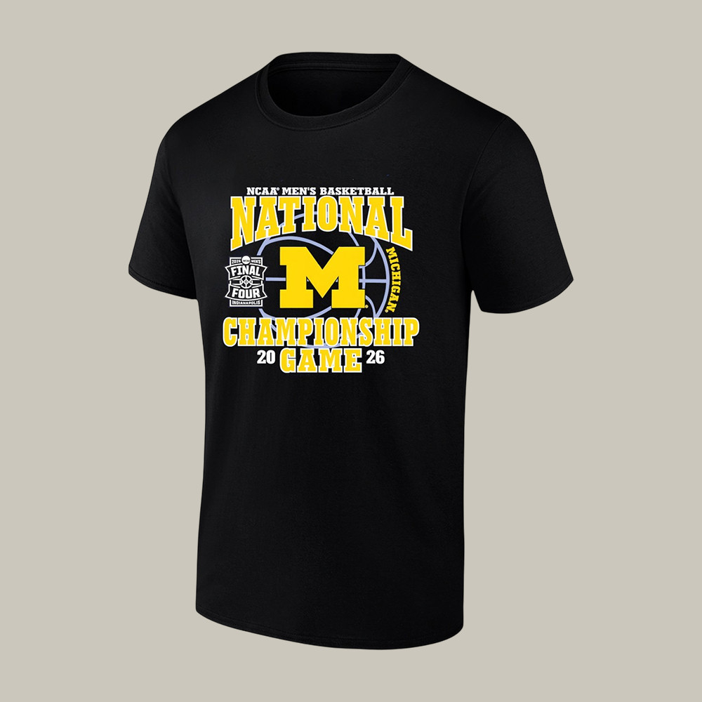 Michigan Basketball T-Shirt National Championship Game Clothing Gift For March Madness Fans